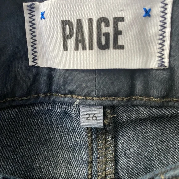 Paige Hidden Hills High Rise Straight Jeans - 26